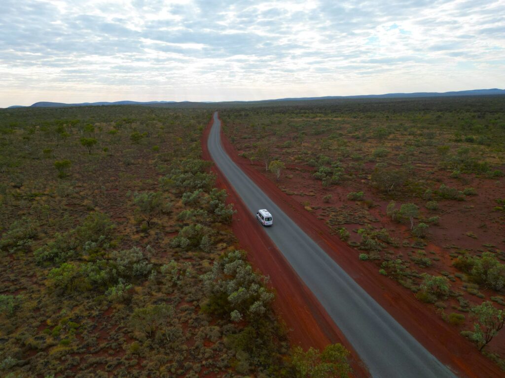 Australien Camper Drohnenaufnahme
