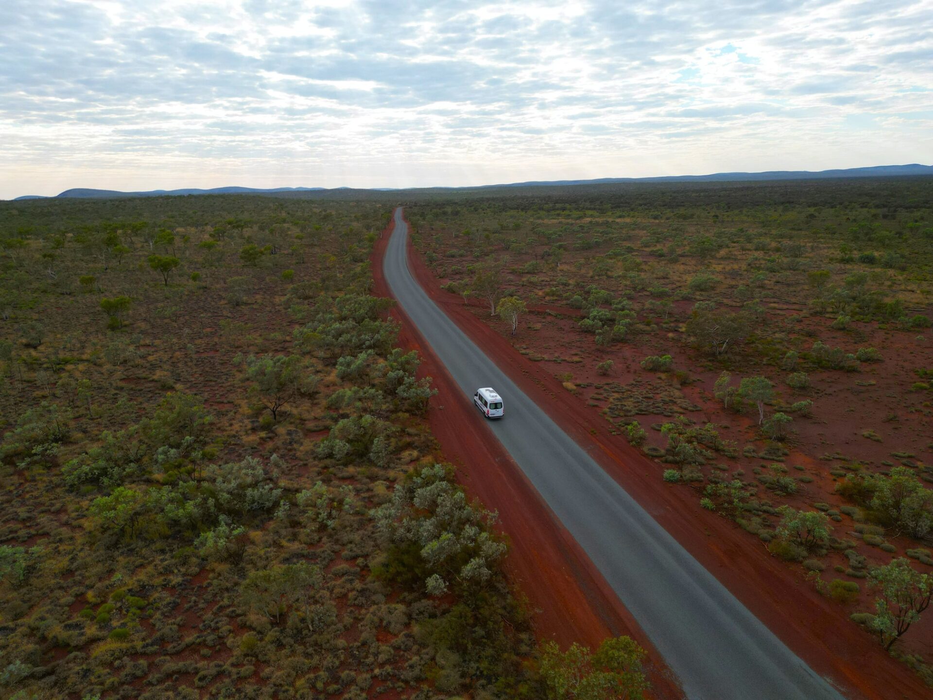Australien Camper Drohnenaufnahme