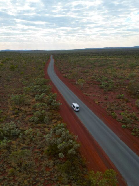 Australien Camper Drohnenaufnahme