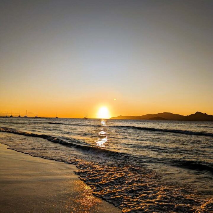 Sonnenuntergang La Digue