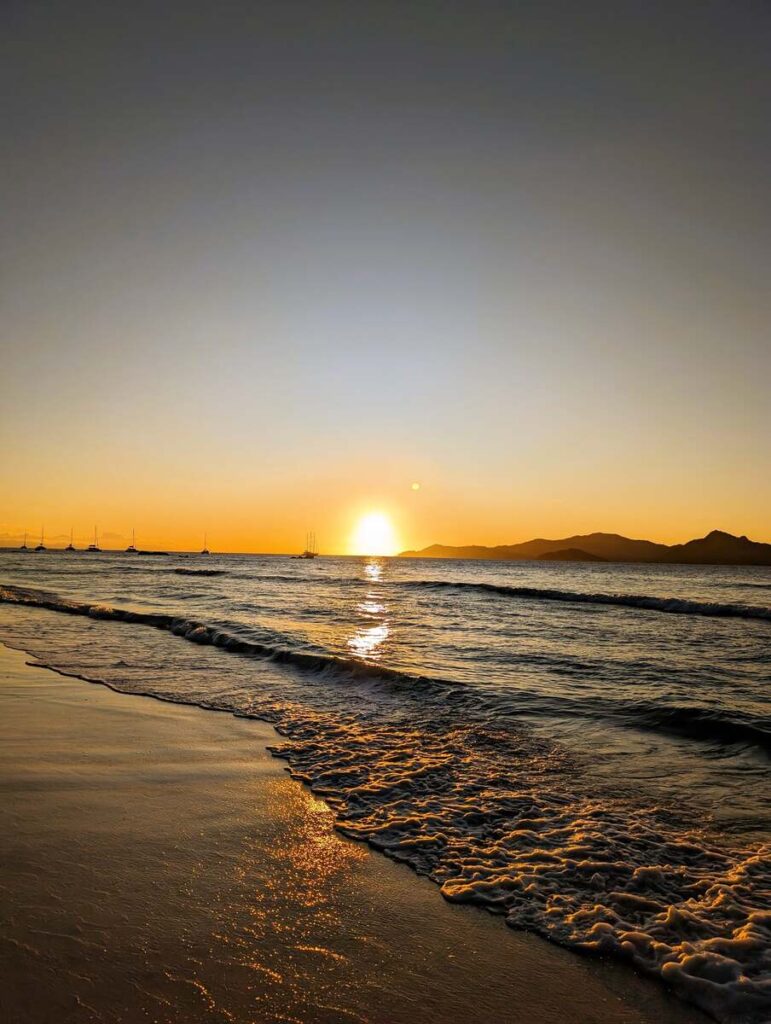 Sonnenuntergang La Digue