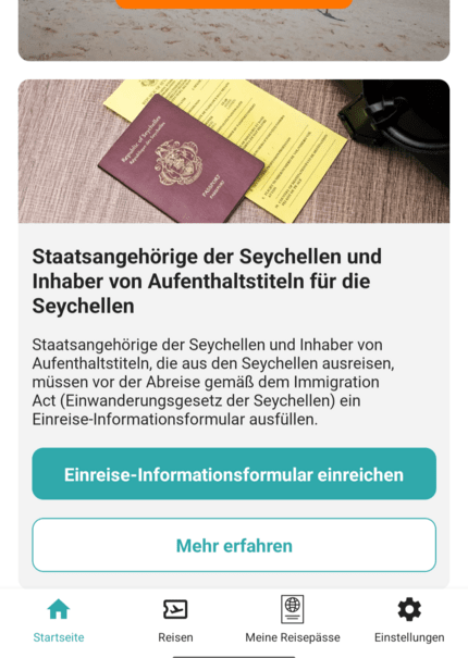 e-Boarder App Seychellen